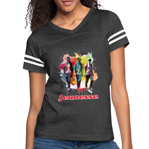 Eternal Youth - Women's V-Neck Football Tee