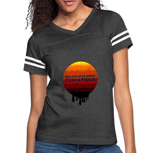 Global warming - Women's V-Neck Football Tee