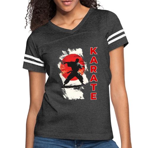 Karate: the spirit of discipline - Women's V-Neck Football Tee