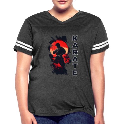 Karate: the art of self-mastery - Women's V-Neck Football Tee