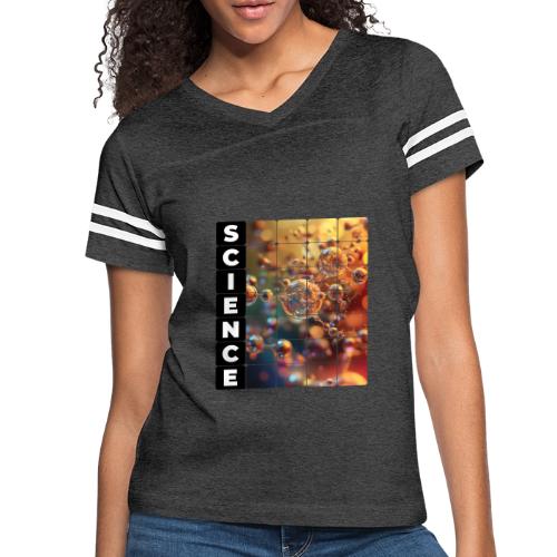Nodes of Science - Women's V-Neck Football Tee