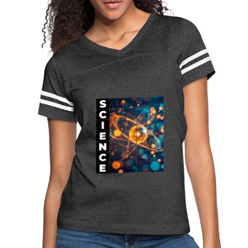 Science in Motion - Women's V-Neck Football Tee