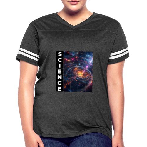Science Spiral - Women's V-Neck Football Tee