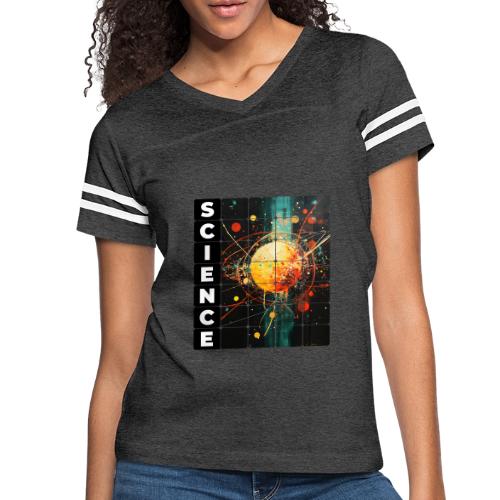 Core of Science - Women's V-Neck Football Tee