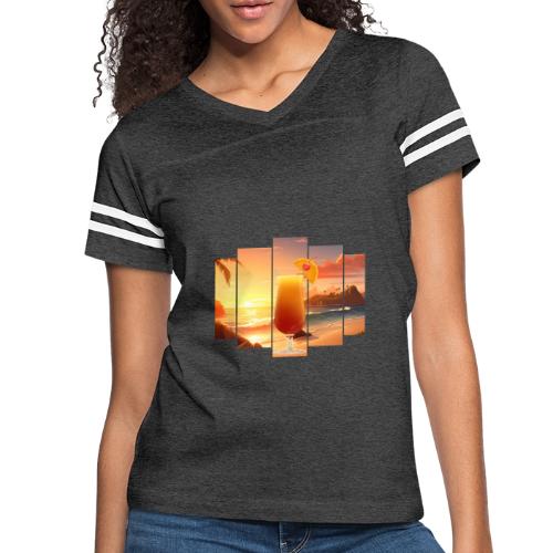 Squeeze the Day - Women's V-Neck Football Tee