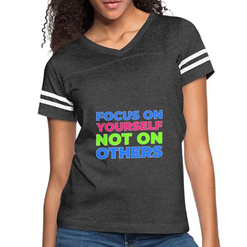 Eyes on You - Women's V-Neck Football Tee