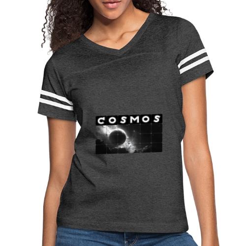 Deep Space Cosmos - Women's V-Neck Football Tee