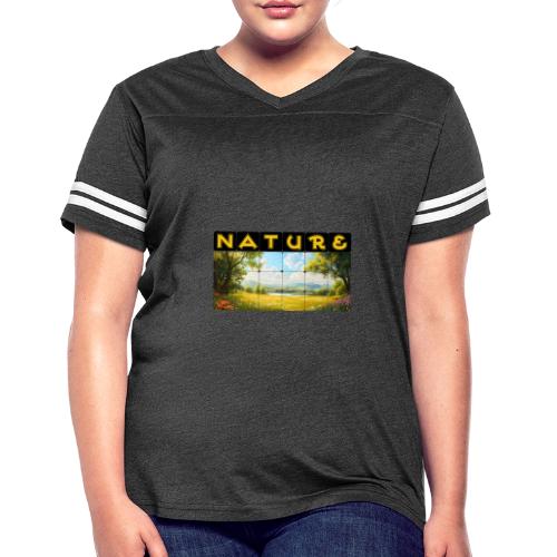 Nature: Summer Fields - Women's V-Neck Football Tee
