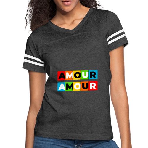 Love in Colour - Women's V-Neck Football Tee