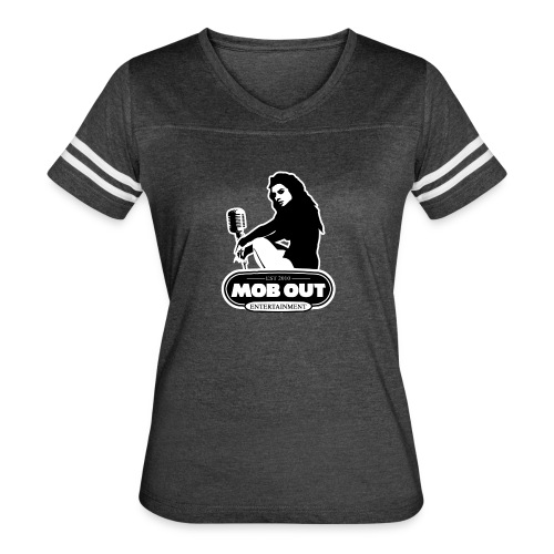 LadyMobOut - Women's V-Neck Football Tee