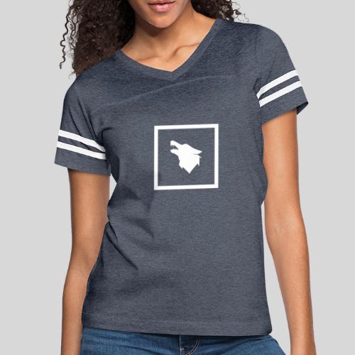 Wolf Squared WoB - Women's V-Neck Football Tee