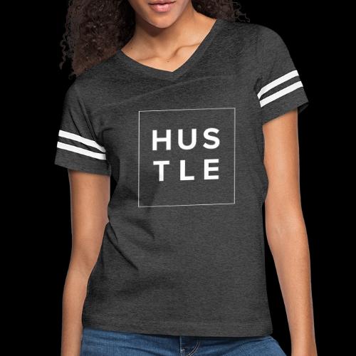Hustle - Everyday All Day! - Women's V-Neck Football Tee