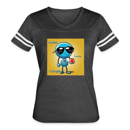 Live. Laugh. Love - Women's V-Neck Football Tee