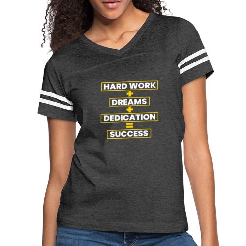 Success Quote Typography – Motivational Design - Women's V-Neck Football Tee