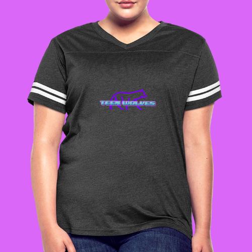 WolfWire - Women's V-Neck Football Tee