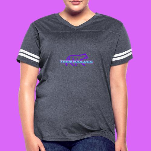 WolfWire - Women's V-Neck Football Tee