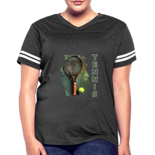 Tennis Precision Strike - Women's V-Neck Football Tee