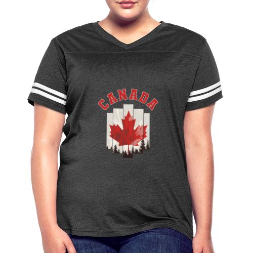 Creative Spirit of Canada - Women's V-Neck Football Tee