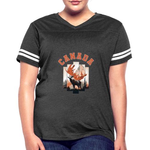 Great Canadian Outdoors - Women's V-Neck Football Tee