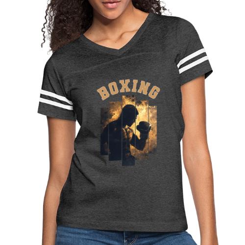 The Art of Boxing - Women's V-Neck Football Tee