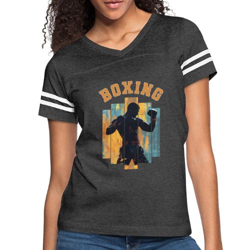 Boxing Is Life - Women's V-Neck Football Tee