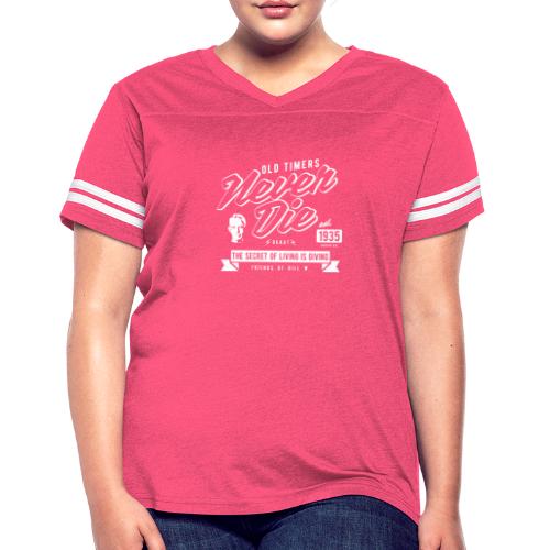 Old Times Never Die - Women's V-Neck Football Tee