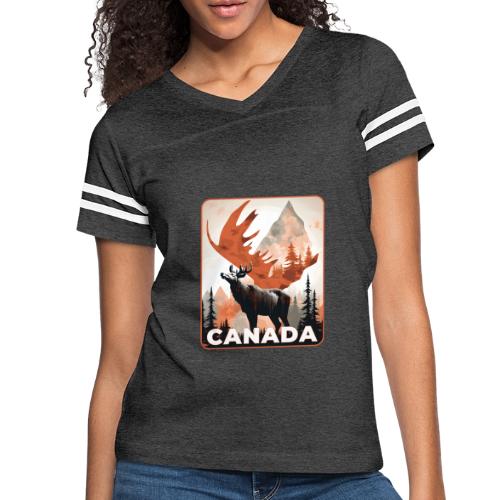 Canada Wild Spirit - Women's V-Neck Football Tee