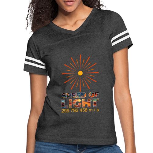 Speed of light - Women's V-Neck Football Tee