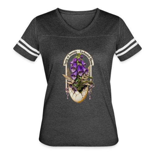 Spring Serenity Foxglove Tee, Easter Gift for wife - Women's V-Neck Football Tee