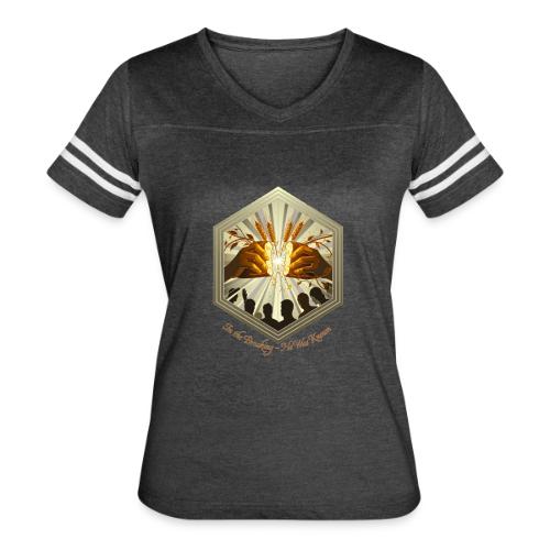 Easter Eternal Bread Breaking Tee,Recognition Gift - Women's V-Neck Football Tee
