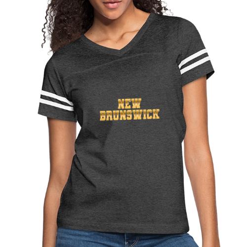 New Brunswick - Women's V-Neck Football Tee