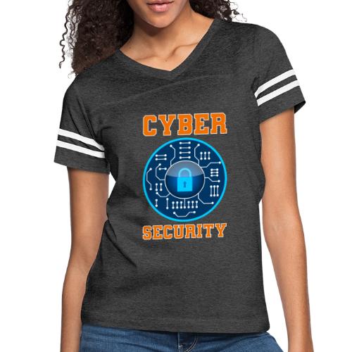 Cycer security: Secure by Design - Women's V-Neck Football Tee