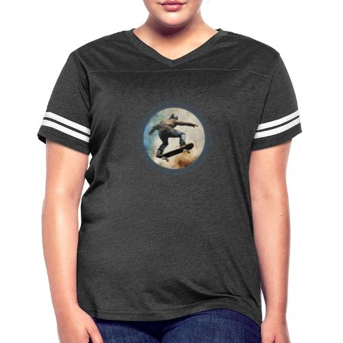 Skateboarding Energy - Women's V-Neck Football Tee