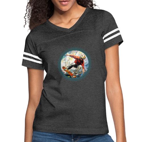 Skateboarding Fuel - Women's V-Neck Football Tee