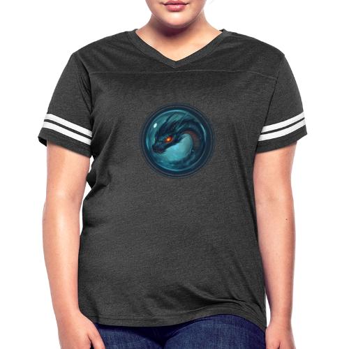 Dragon Sphere - Women's V-Neck Football Tee