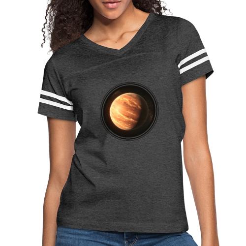 Exoplanet Frontiers - Women's V-Neck Football Tee