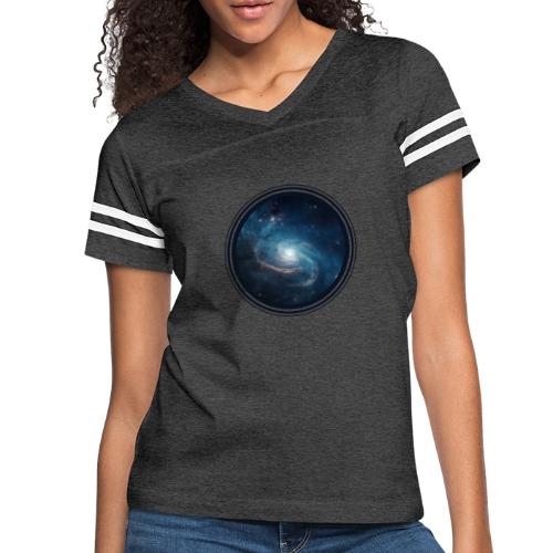 Galaxy Glow - Women's V-Neck Football Tee
