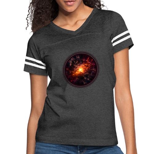 Supernova: Stellar Burst - Women's V-Neck Football Tee