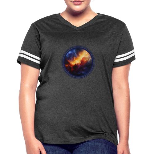 Nebula Dreams - Women's V-Neck Football Tee