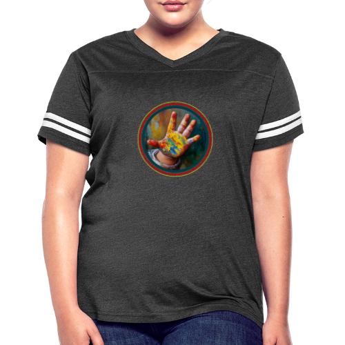 Colors of Innocence - Women's V-Neck Football Tee