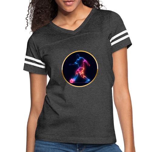 Soccer: Electric Kick Ring - Women's V-Neck Football Tee