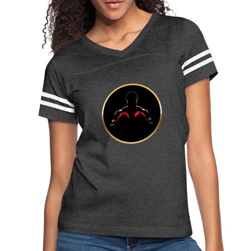 Boxing: Gold Core Muscle - Women's V-Neck Football Tee