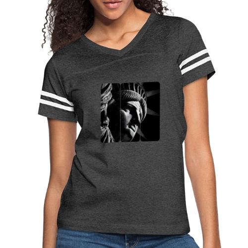USA: Shadow of Liberty - Women's V-Neck Football Tee