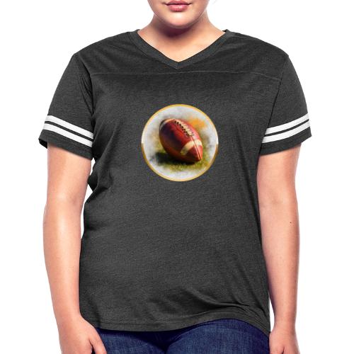 American Football: Heart of the Gridiron - Women's V-Neck Football Tee