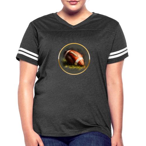 American Football: Gridiron Gold - Women's V-Neck Football Tee