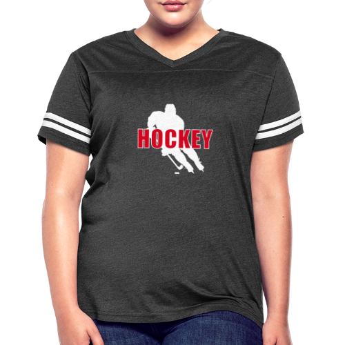 Power Play Hockey - Women's V-Neck Football Tee