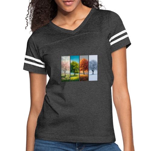 The four Seasons - Women's V-Neck Football Tee