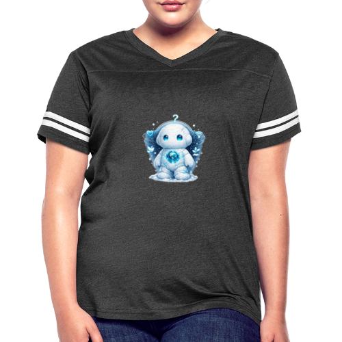 Snowy AI - Women's V-Neck Football Tee