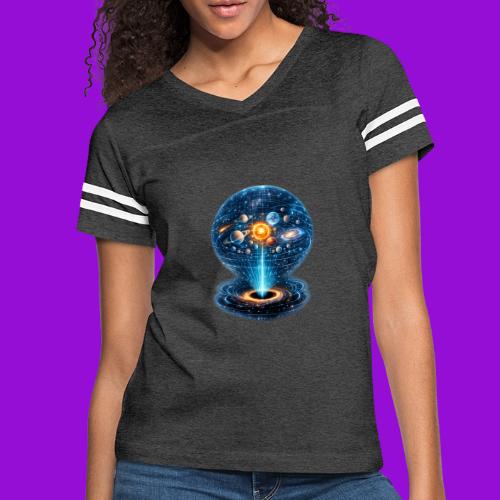 Holographic Universe - Women's V-Neck Football Tee