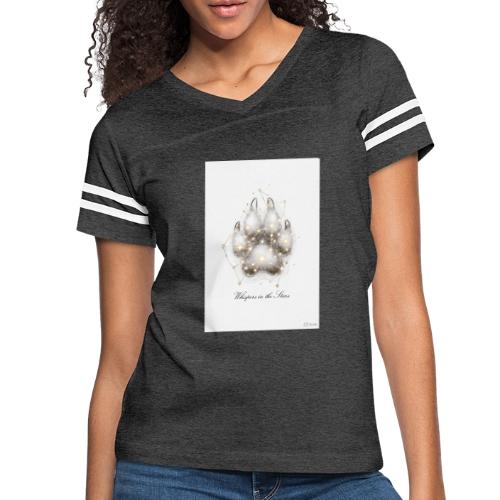 Whispers in the Stars Celestial Dog Mom Paw - Women's V-Neck Football Tee